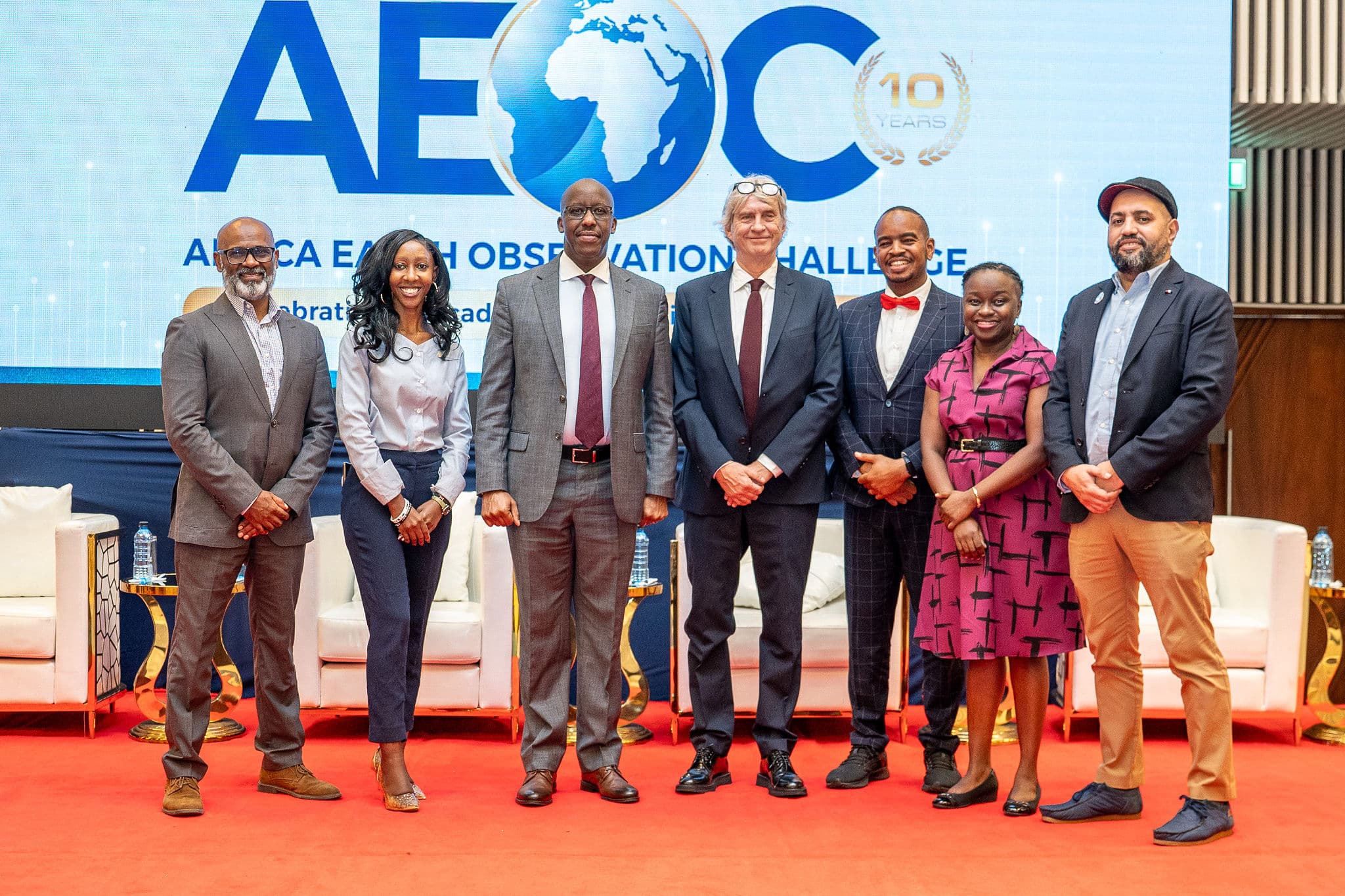 AWIS team members at a conference