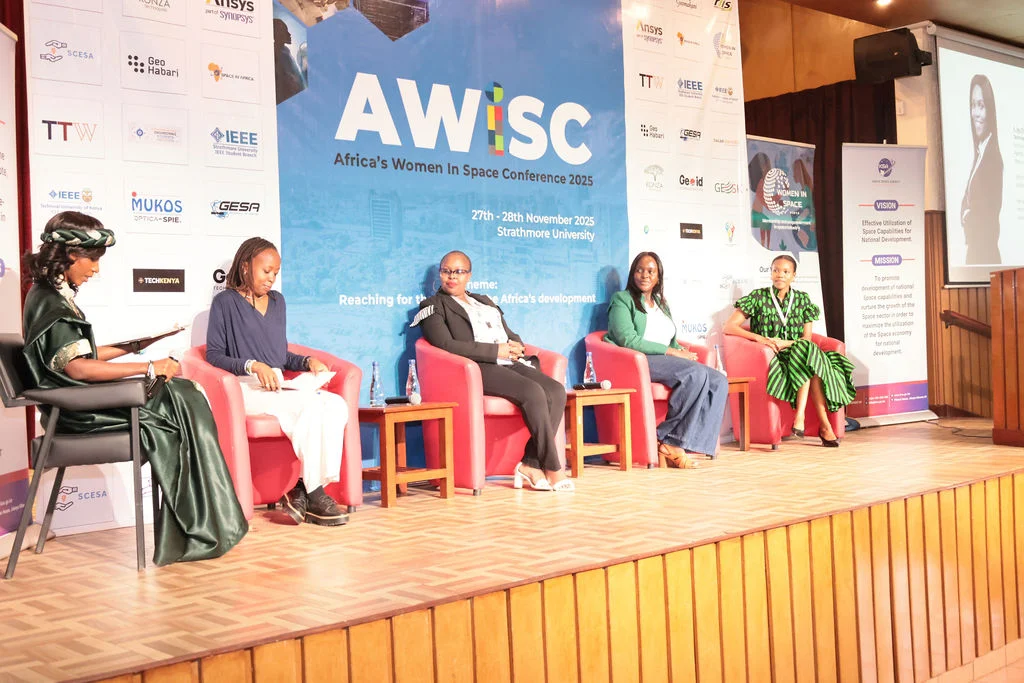 Panel of space agency leaders at AWISC 2025